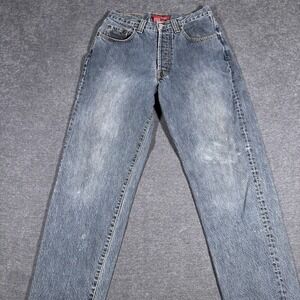 Vintage Banana Republic Tapered Jeans Men's 30x30 Paint Button Fly Dark Wash